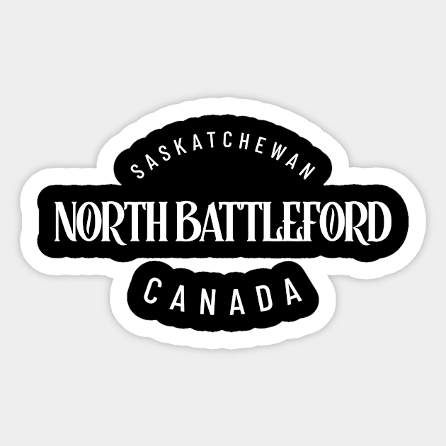 North Battleford, Saskatchewan, Canada Sticker by Canada Tees